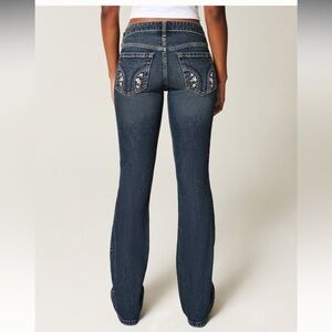 Hollister Women's Dark Blue Boot Cut Jeans